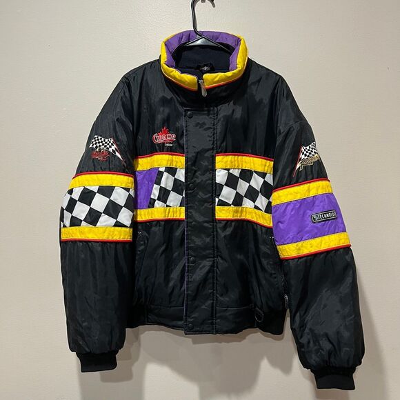 Vintage Choko Puffer Jacket Adult Large 90s Snowmobile Racing Insulated - Picture 1 of 10